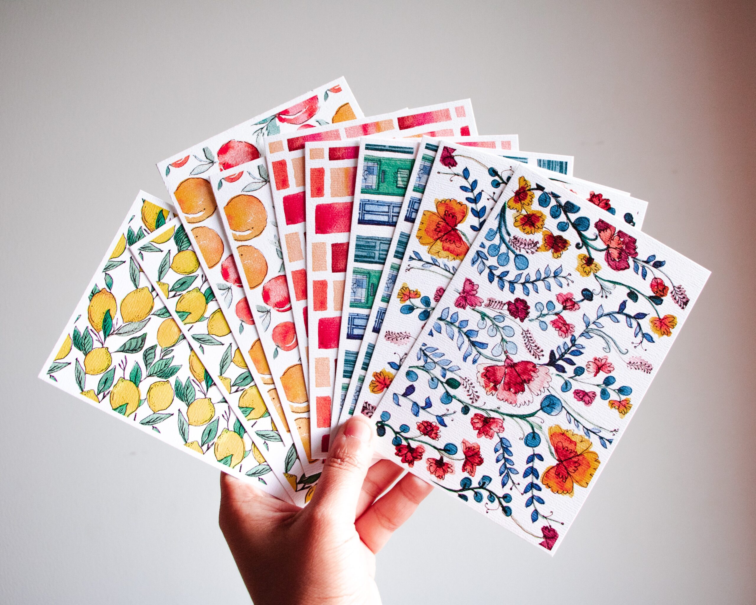 Watercolour Postcards - Pack A